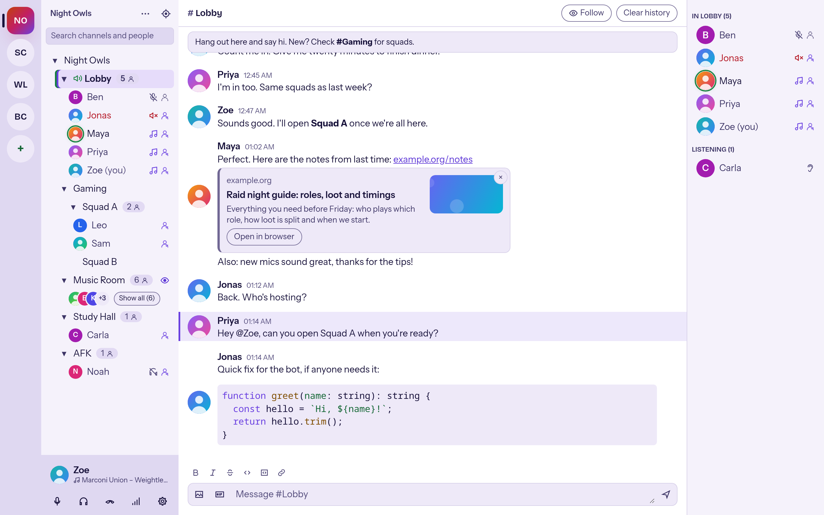 Main window in the light theme